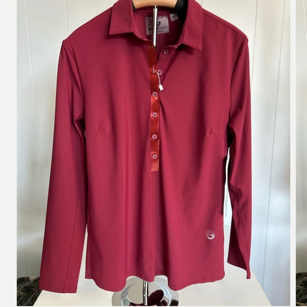 Ladies long sleeve golf shirt